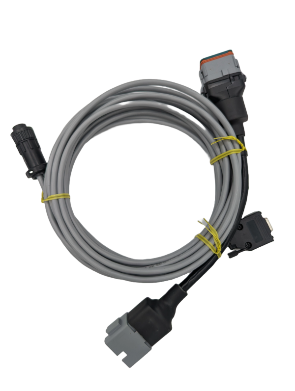 Speed and NMEA Output Tee Cable, John Deere Receiver to DB9F and Raven