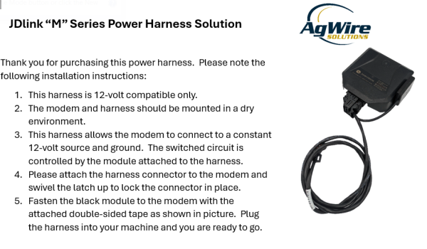 JDlink “M” Modem Power Harness – Lighter Plug - Image 2