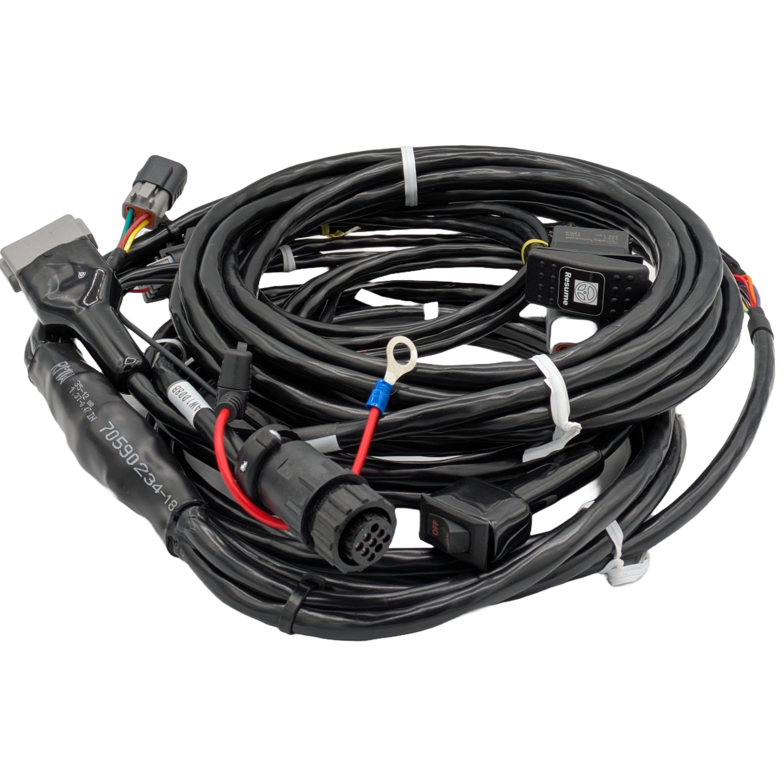 ATU 200 Stand Alone Harness - B Version - Powered by Battery Ring Terminals